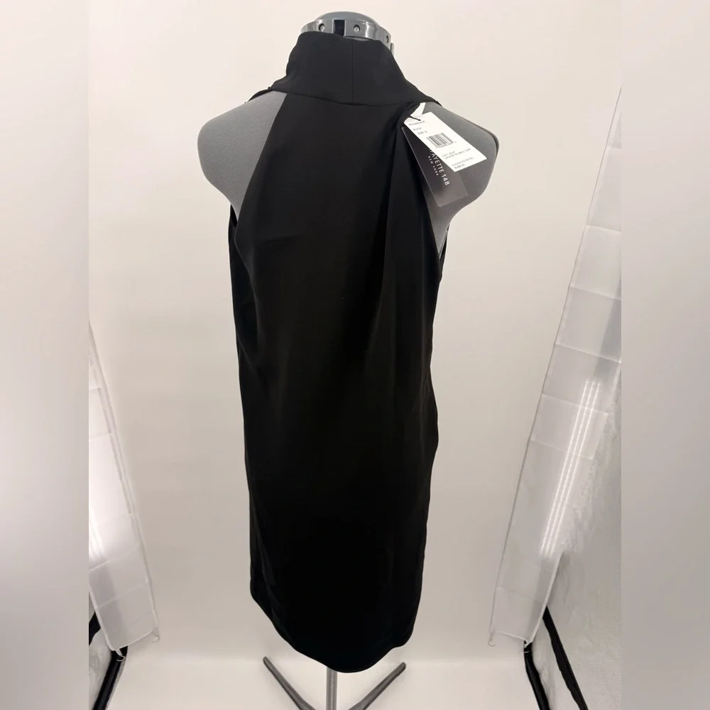 Lafayette 148 New York Chic Black Sleeveless Dress Size S NWT